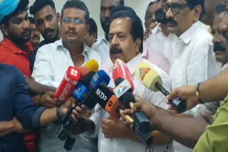 Kalamassery Blast  Kochi Blast  Ramesh Chennithala Against Rajeev Chandrasekhar  Ramesh Chennithala Against MV Govindan  Kalamassery Blast Issue  കളമശ്ശേരി സ്ഫോടനം  കളമശ്ശേരി ബോംബ് സ്ഫോടനം  എംവി ഗോവിന്ദനെതിരെ രമേശ് ചെന്നിത്തല  രാജീവ് ചന്ദ്രശേഖറെ വിമര്‍ശിച്ച് രമേശ് ചെന്നിത്തല  കളമശ്ശേരി സ്ഫോടനത്തില്‍ രമേശ് ചെന്നിത്തല