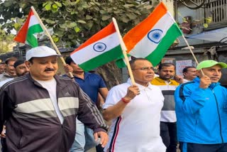 CRPF jawans organized Run for Unity in Bokaro