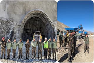 Etv BharatNorthern Army Commander Lieutenant General Upendra Dwivedi visits Ladakh