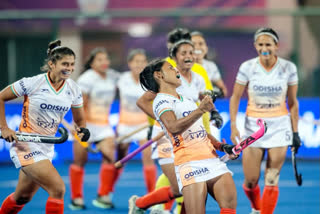 Indian women's hockey team registered a win by 2-1 in a thriller over Japan to cruise into the semifinals of the Asian Champions Trophy.