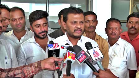 MLA Sivaganga Basavaraj spoke to the media.