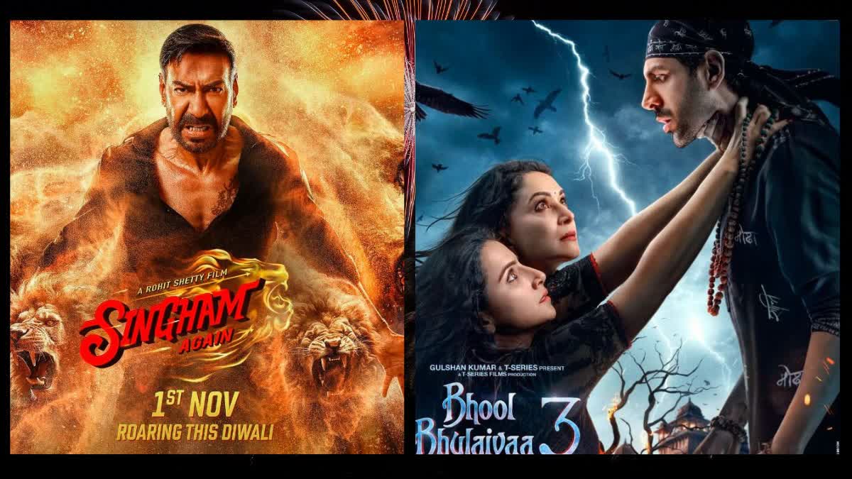 singham again vs bhool bhulaiyaa 3