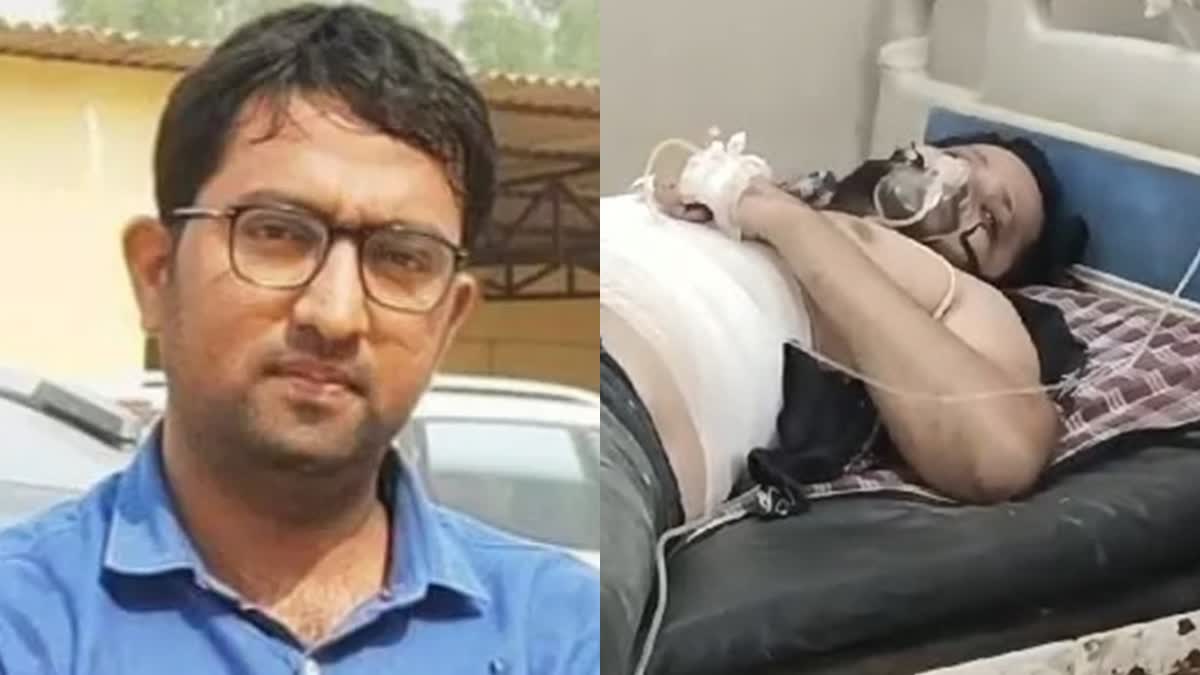 Journalist Dilip Saini (L)Stabbed To Death; His BJP Minority Morcha Leader Friend Shahid Khan Injured In Uttar Pradesh