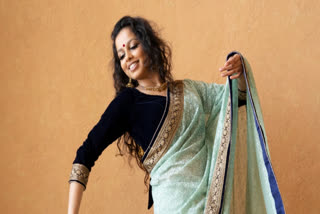 A Khadi saree embodies both timeless grace and festive cheer