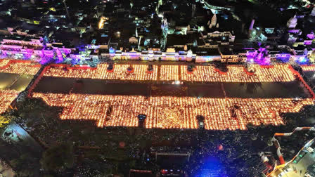 As many as 25 lakh diyas illuminated along the banks of the Saryu River in Ayodhya as part of the grand Deepotsav celebrations on Wednesday evening.