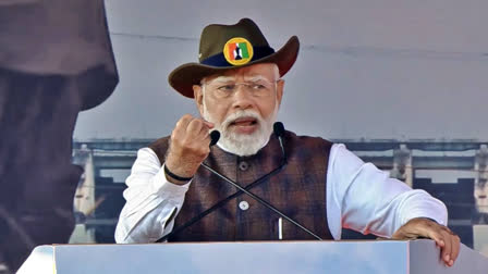 PM Narendra Modi addresses Ekta Diwas Parade at Statue of Unity on the occasion Sardar Vallabhbhai Patel's birth anniversary, in Gujarat's Kevadia, Thursday, Oct. 31, 2024.