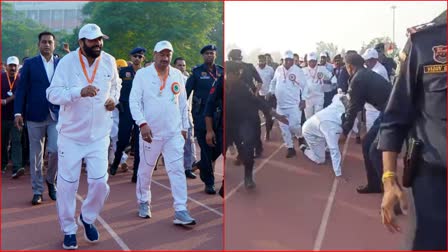 CM Nayab Saini Fell While Running