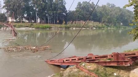 BRIDGE COLLAPSED IN GANGANAHAR