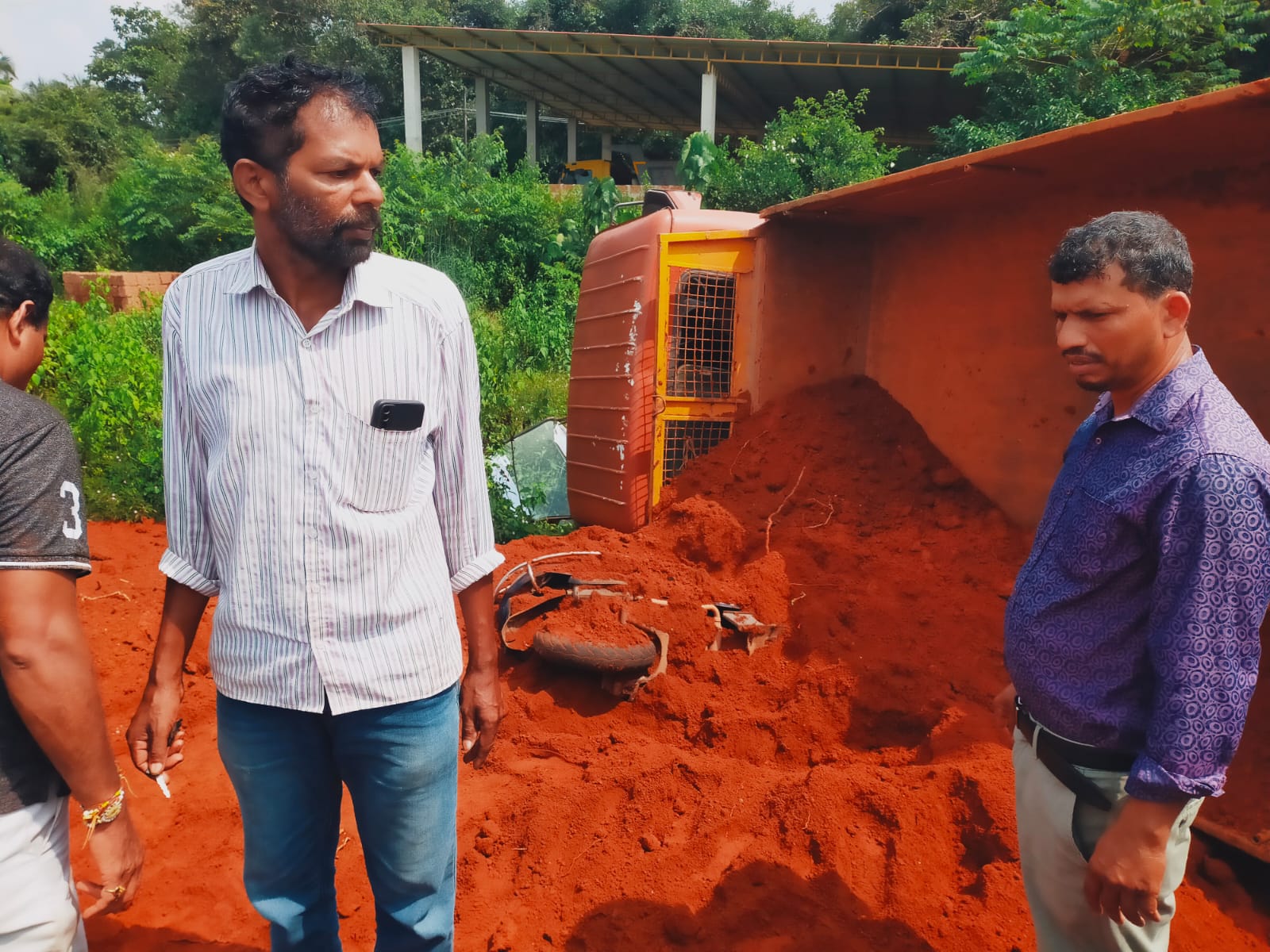 Lorry Overturned On Woman After Hit Scooty In Udupi