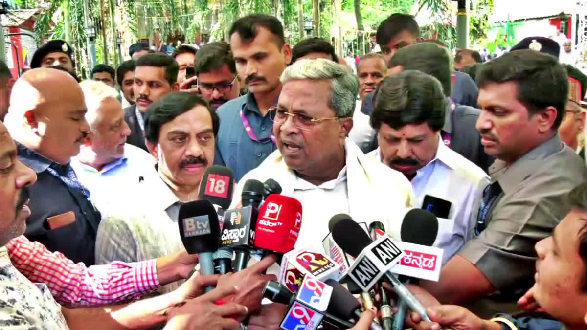 CM Siddaramaiah spoke to the media.