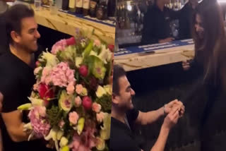 WATCH: Sshura Khan shares proposal video, Arhaan cheers as Arbaaz goes down on knees