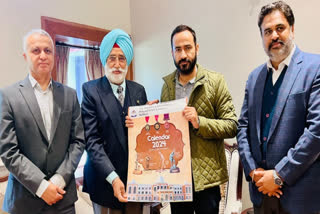 New year calendar of Punjab Sports University released by Meet Heyar, names of all award winning players of Punjab are included