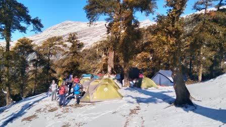 Snowfall in Chamoli