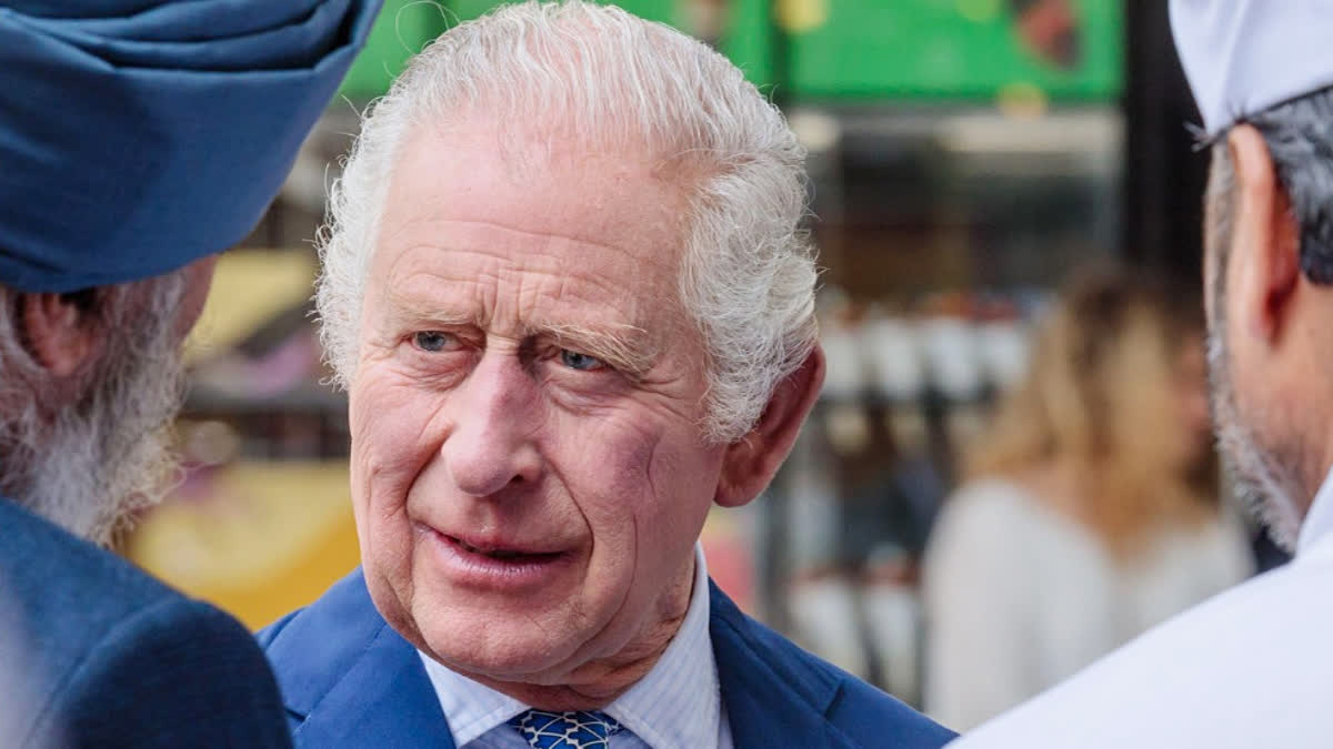 United Kingdom's King Charles III stopped at the oldest Punjab Indian Restaurant during his visit to the Covent Garden, in London on Thursday.