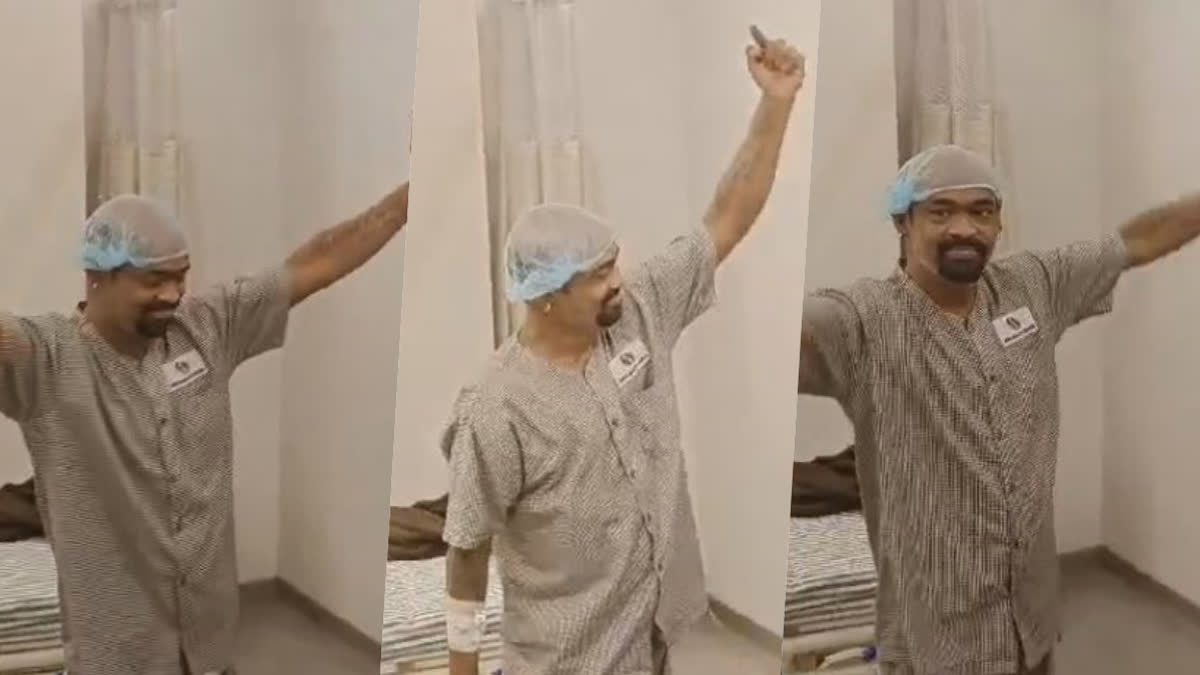 Vinod Kambli was seen dancing to the tunes of 'Chak De India' at his hospital room in Thane.