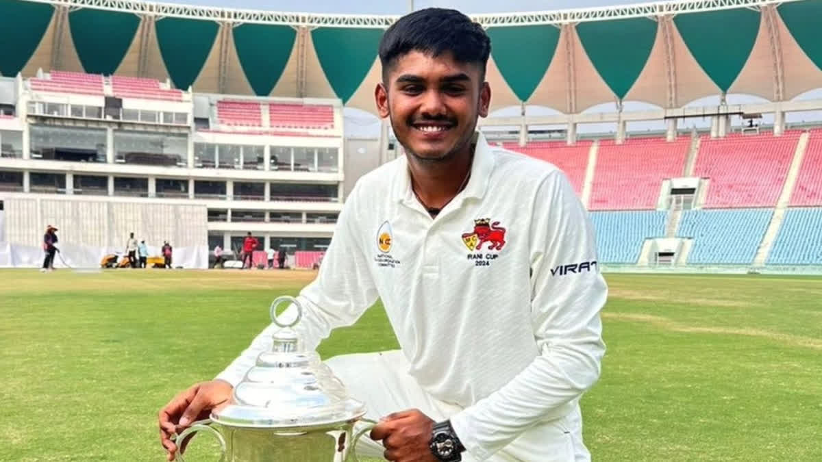 Ayush Mhatre set a new world record by becoming the youngest player to score 150 runs in List A cricket, breaking Yashasvi Jaiswal's 6-year-old record.