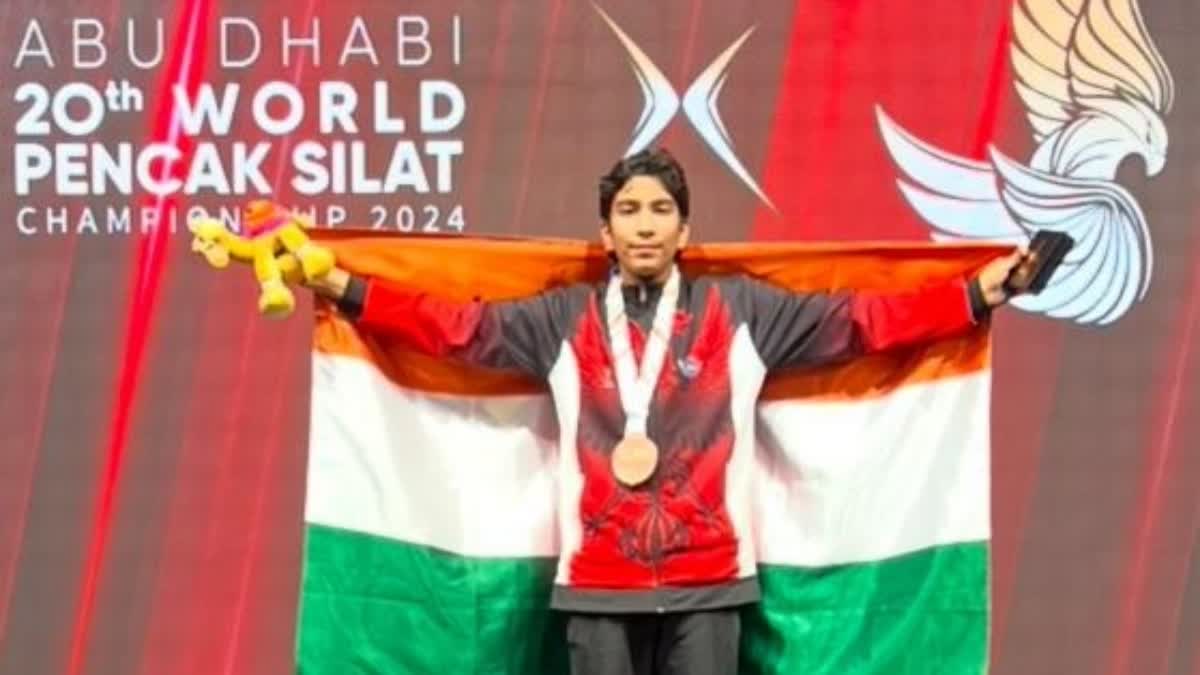 Kashmir Athlete Wins Bronze At Junior World Pencak Silat Championship In Abu Dhabi