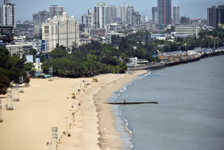 A view of the Girgaon Chowpatty beach