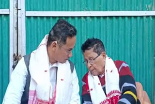 MP Gaurav Gogoi greets newly elected president and secretary of Assam Sahitya Sabha