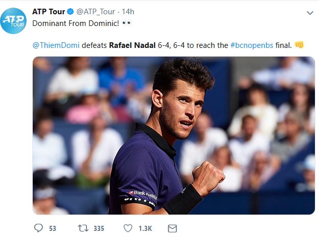 Dominic Thiem stuns Rafael Nadal to reach Barcelona final