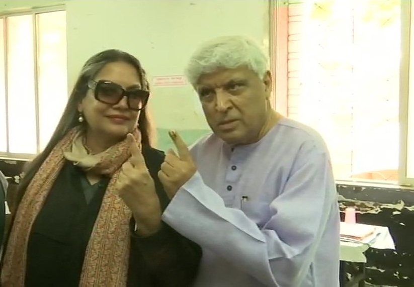 Actress Shabana Azmi and Javed Akhtar