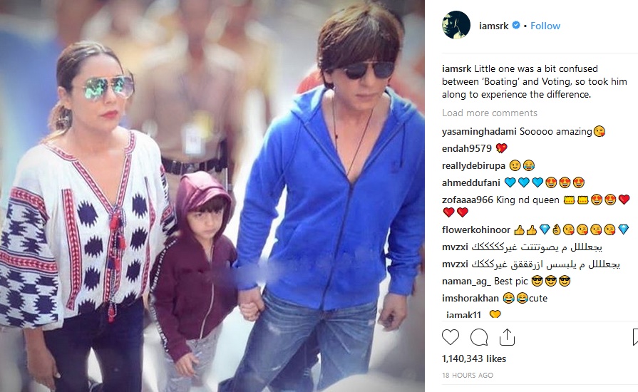 King Khan On Reason behind abram at polling booth