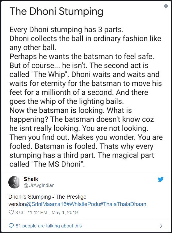 twitter reacts on dhoni stumpings