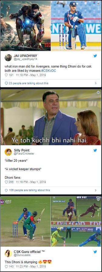 twitter reacts on dhoni stumpings