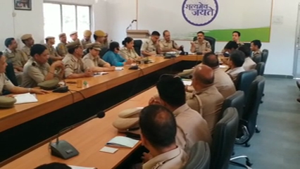 crime meeting held by mandi police