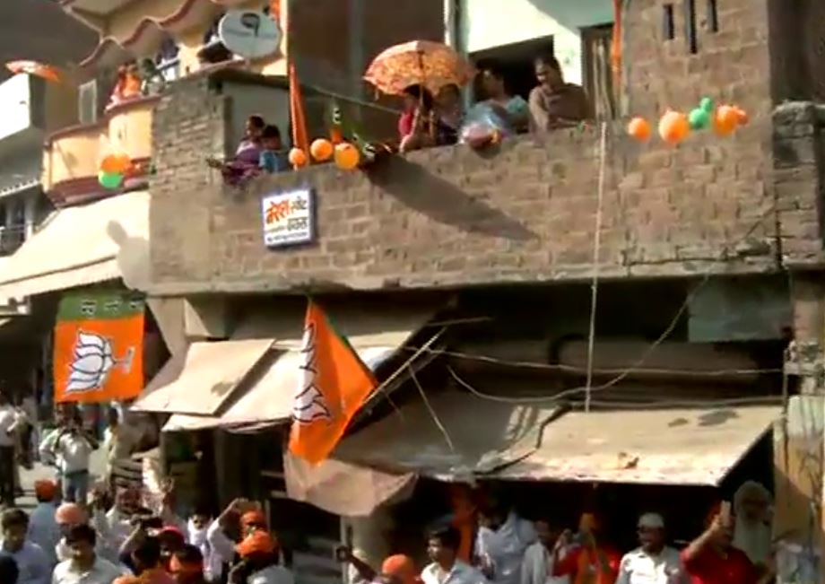 road show of bjp in amethi