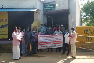 Tasmac employees protest ended in Kanniyakumari