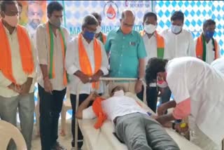 bjp, blood donation 