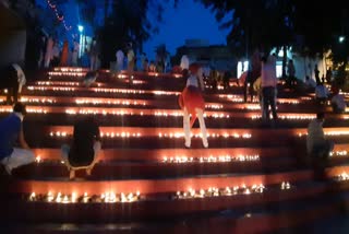 11 thousand lamps burnt on the banks of river Shivna