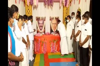 Late congress leaders photo opening in erode party office