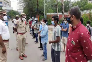 Police vehicle inspections in Jubilee Hills