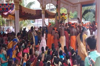 Hindu temple 37 feet flag post  