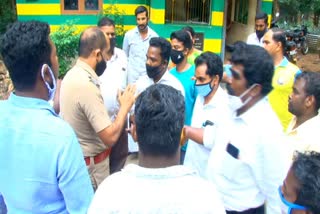 tribal people protested in front of forest department office in Kanyakumari