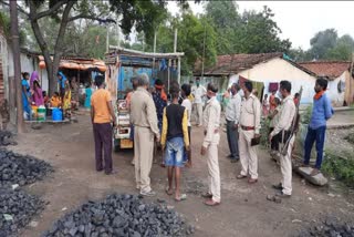 Police campaign against illegal coal traders in dhanbad