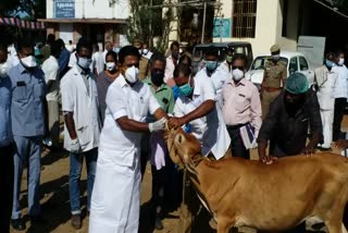 livestock scheme opened by minister kamaraj in thiruvarur 