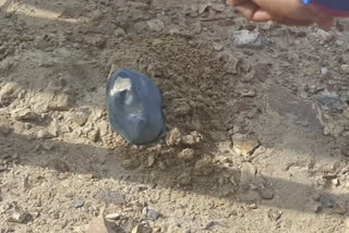 Rajasthan's Sanchore Barsam Bypass Pulia area Geological Survey of India Meteorite-like object fallen in Rajasthan ആകാശത്ത് നിന്ന് കല്ല് രാജസ്ഥാനിൽ കല്ല് വീണു *