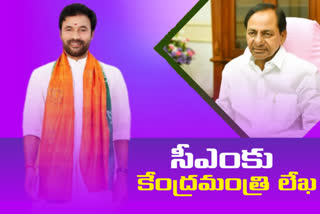 kishan reddy, central minister kishan reddy, kishan reddy letter to cm kcr