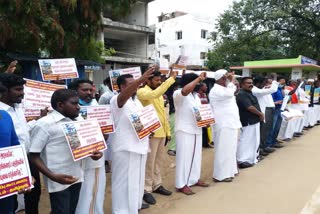Anti-Methane Coalition protest for methane projects in ramnad