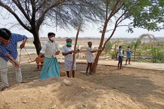 Fences in maharastra border villages,  corona in adilabad district 