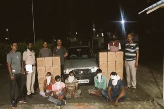 police with accused