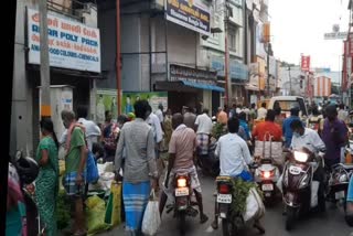 Vegetable shops open in violation of curfew in salem