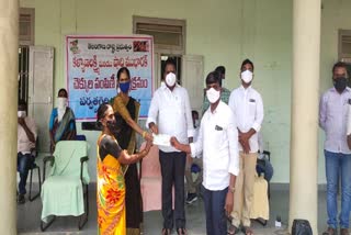 MLA Aaruri Ramesh, Kalyana Lakshmi, cm relief Fund cheques