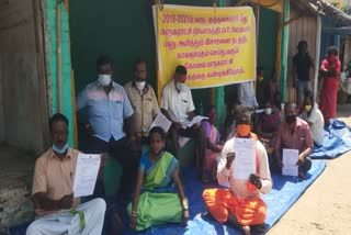 Market traders Protest in Coimbatore