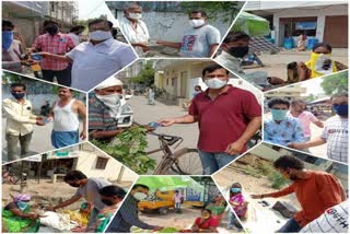 Distribution of masks free of cost in Karimnagar