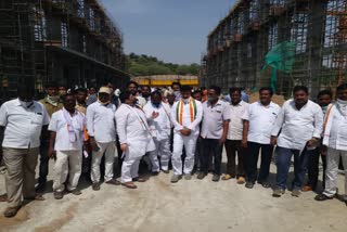 Tpcc working president ponnam prabhakar visited gowravelli and gandipalli projects
