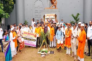 jagran gondhal agitation of maratha kranti morcha in opposition of state government at nashik